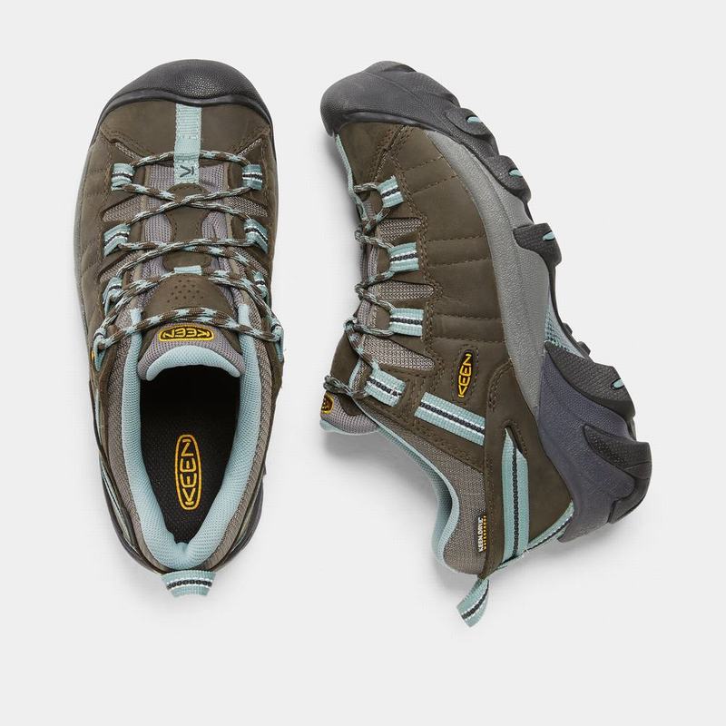 Zapatos Trekking Keen Targhee II Waterproof Para Mujer Negros Verde Oliva/Azules - Zapatos Keen Mexi